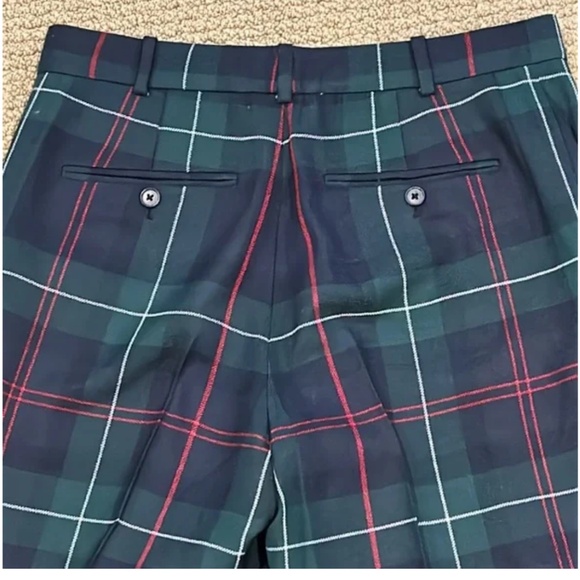 NEW Polo Ralph Lauren Plaid Wool Relaxed Straight Pant size 8 Blackwatch Multi - Picture 12 of 16